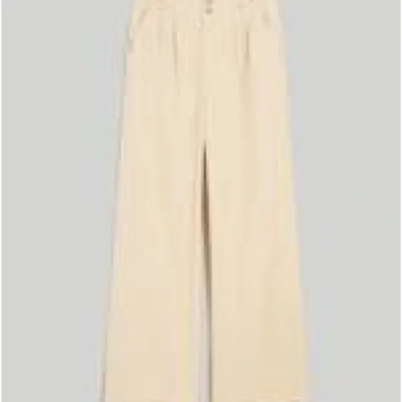 Madewell The Harlow Wide Leg Pant in Drapey Twill - Harvest Moon - Picture 3 of 3
